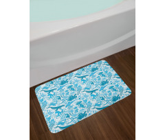 Underwater Aquatic Creature Bath Mat