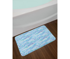 Stained Glass Seascape Bath Mat