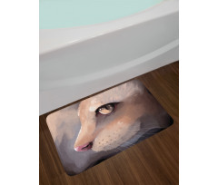 Portrait Kitty Cat Meow Bath Mat