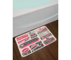 News Magazine Design Bath Mat