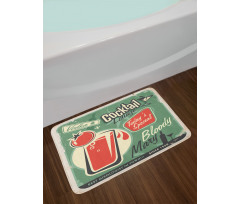 Nostalgic Bar Poster Bath Mat