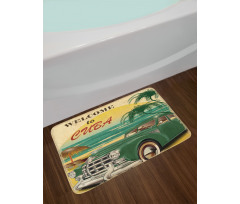 Cuba Beach Ocean Palm Bath Mat