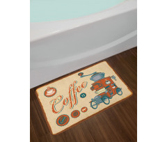 Truck Coffee Grinder Bath Mat