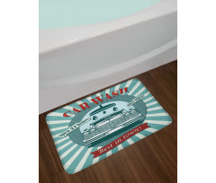 Car Wash Sign Commercial Bath Mat