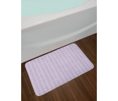 Monotone Striped Triangles Bath Mat