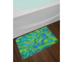 Mosaic in Nature Colors Bath Mat