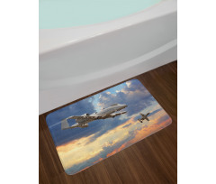 Aviataion Theme Design Bath Mat