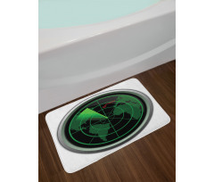 Plane Flight Screen Bath Mat