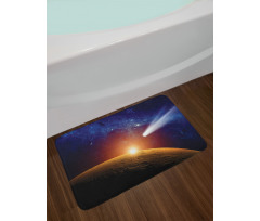 Dark Solar Scenery Bath Mat