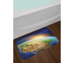 View of Sunrise Planet Bath Mat
