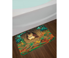 Nanny Grandma Sage Owl Bath Mat