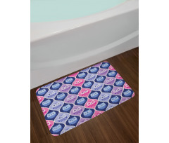 Vertical Sleeping Owls Bath Mat