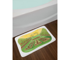 Garden of Fruits Vegetables Bath Mat