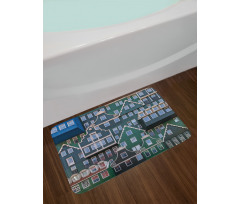 Dutch Influence Buildings Bath Mat