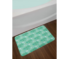 Floral Pattern with Beryl Bath Mat