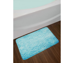 Geomeric Chevron Art Bath Mat