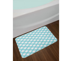 Geometic Circle Round Bath Mat