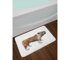 Sketchy Pet Side Profile Bath Mat