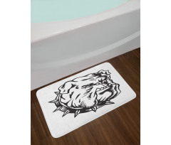 Monochrome Graphic Image Bath Mat