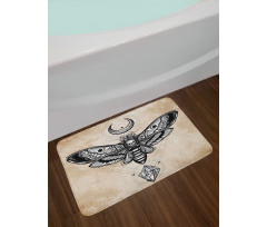 Hawk Moth Skull Magic Bath Mat