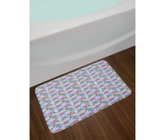 Ornate Botanical Flora Bath Mat