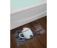 Hot Cocoa with Whipped Cream Bath Mat