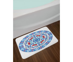 European Floral Tulips Bath Mat