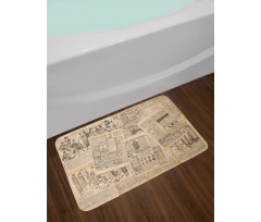 Fashion Magazine Woman Bath Mat