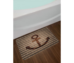 Marine Anchor Square Bath Mat