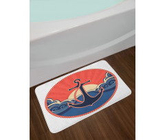 Sea Waves at Sunset Bath Mat