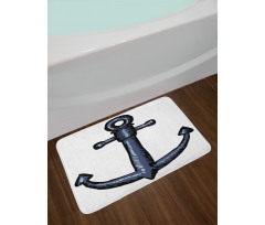 Nautical Anchor Safety Bath Mat