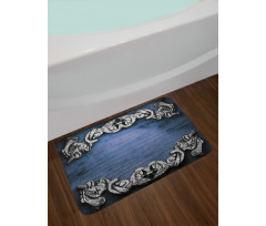 Gothic Iron Ornament Bath Mat