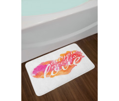 Watercolor Splash Bath Mat