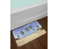 Cuban Beach Panorama Bath Mat