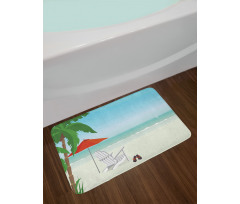 Graphic Beach Chill Bath Mat