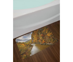 River Autumn Colors Bath Mat