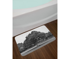 Leafy Big Tree Vintage Bath Mat