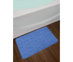 Drop Shaped Folk Art Bath Mat