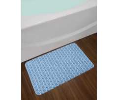 Ethnic Design Flowers Bath Mat