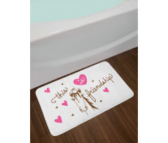 This is Friendship Horse Bird Bath Mat