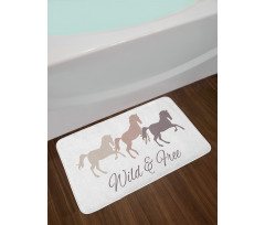 Wild and Free Animal Running Bath Mat