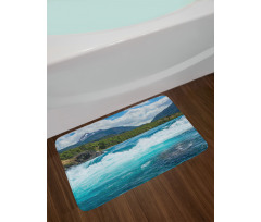 River Cloudy Mountain Bath Mat