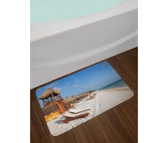 Real Life Photo of the Beach Bath Mat