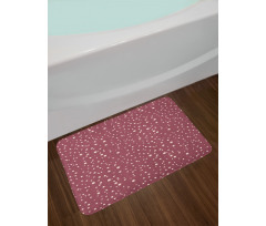 Chaotically Arranged Dots Bath Mat