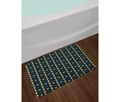 Minimalist Shapes Design Bath Mat