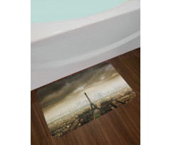 Paris Skyline City Bath Mat