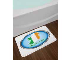 Modern Irish Layout Bath Mat