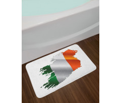 Irish Pride Flag Colors Bath Mat