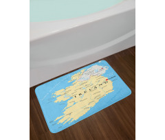 High-Detailed Mapping Bath Mat