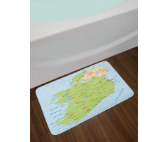 Irish Region European Bath Mat